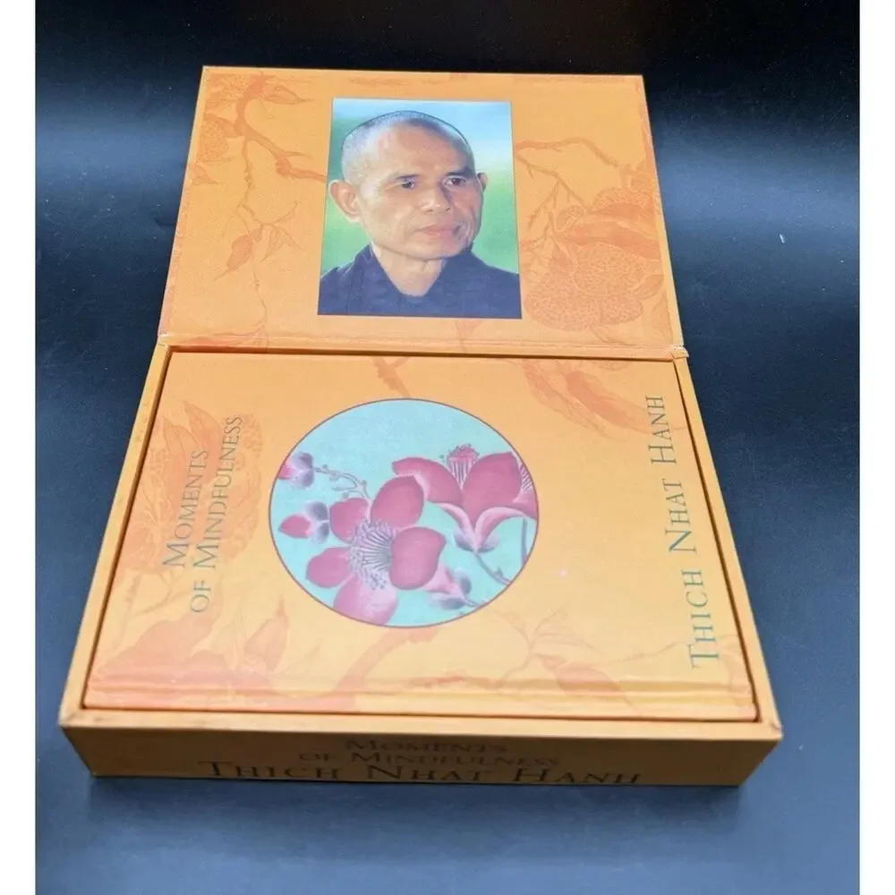Moments of Mindfulness by Thich Nhat Hanh Meditation Cards & Guidebook In Box